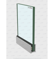 SD 28 Continuous Profile System Aluminum Glass Railing Base Profile for Balcony and Staircase, Indoor and Outdoor Top Mount Design, Durable Finish, Easy Installation for Modern Projects 